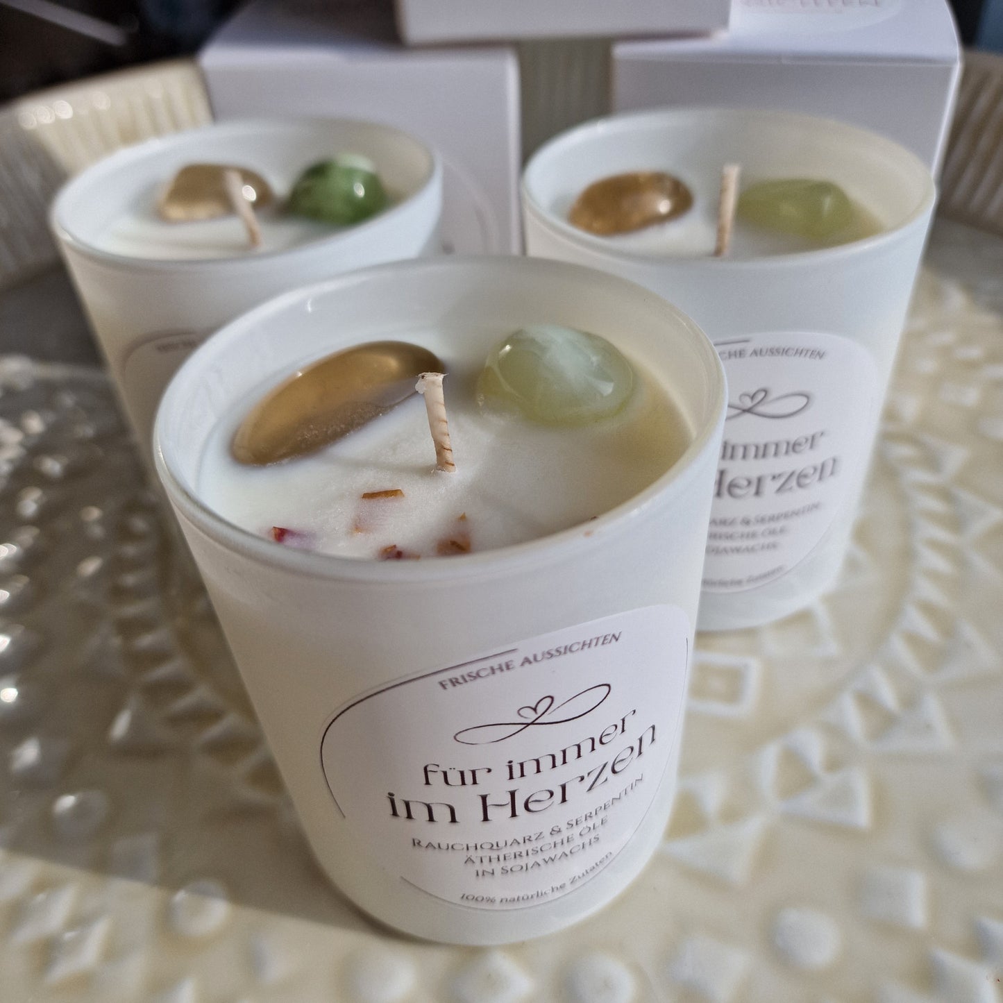 Kerze "für immer im Herzen"