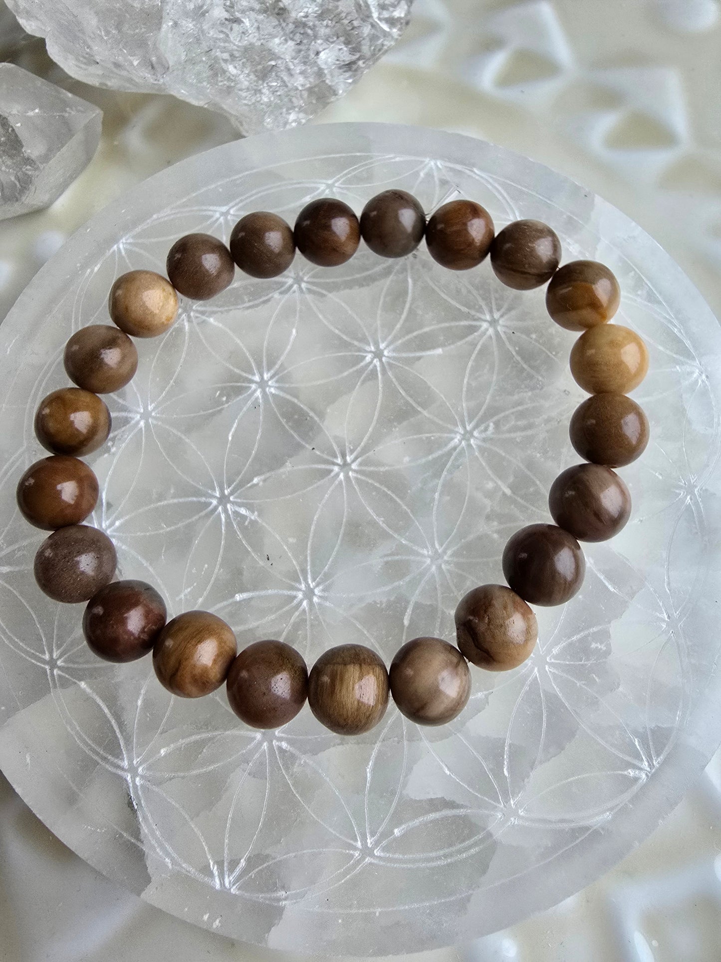 Armband "versteinertes Holz"