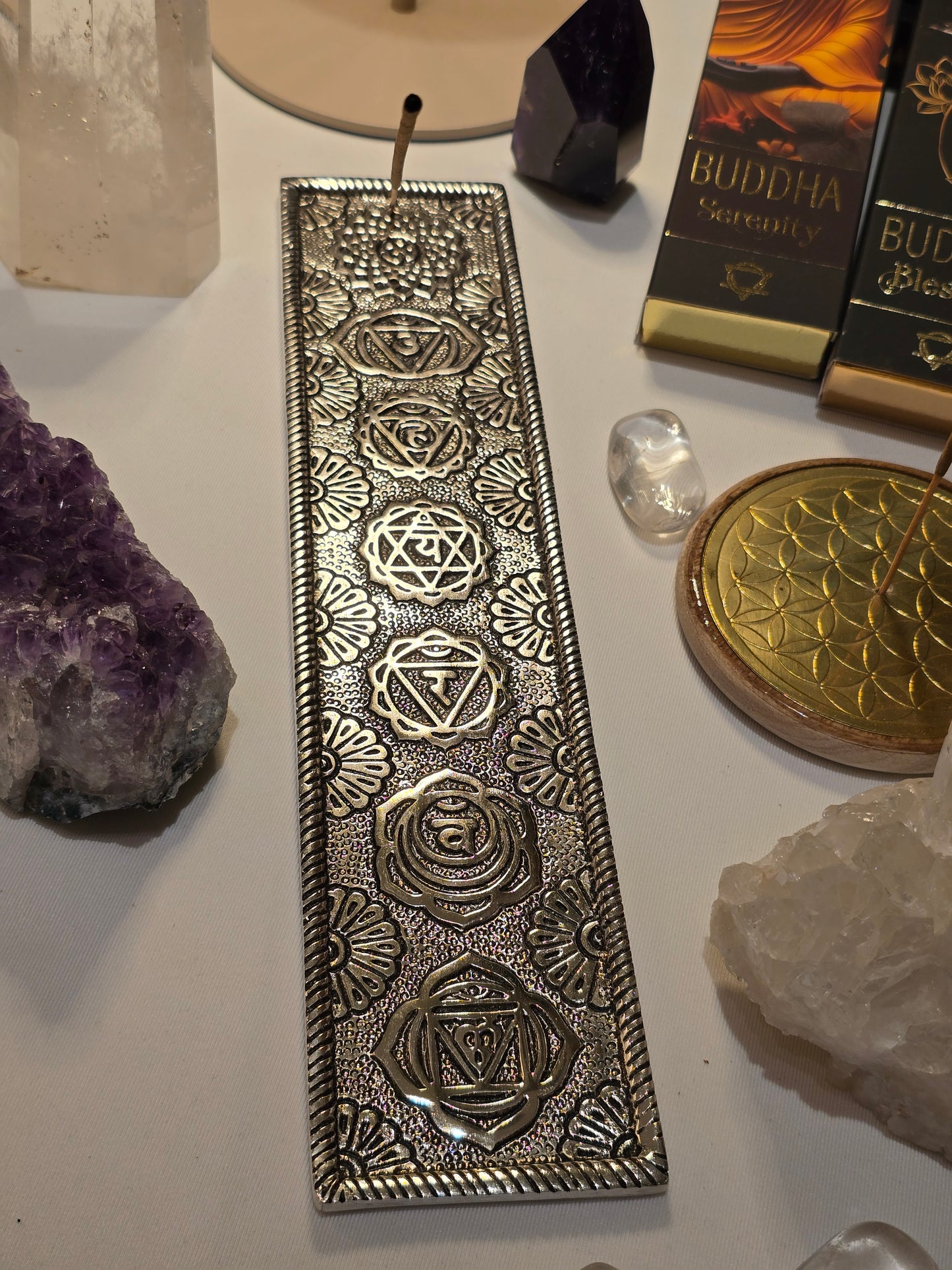 Räucherstäbchen-Halter Chakra-Symbole