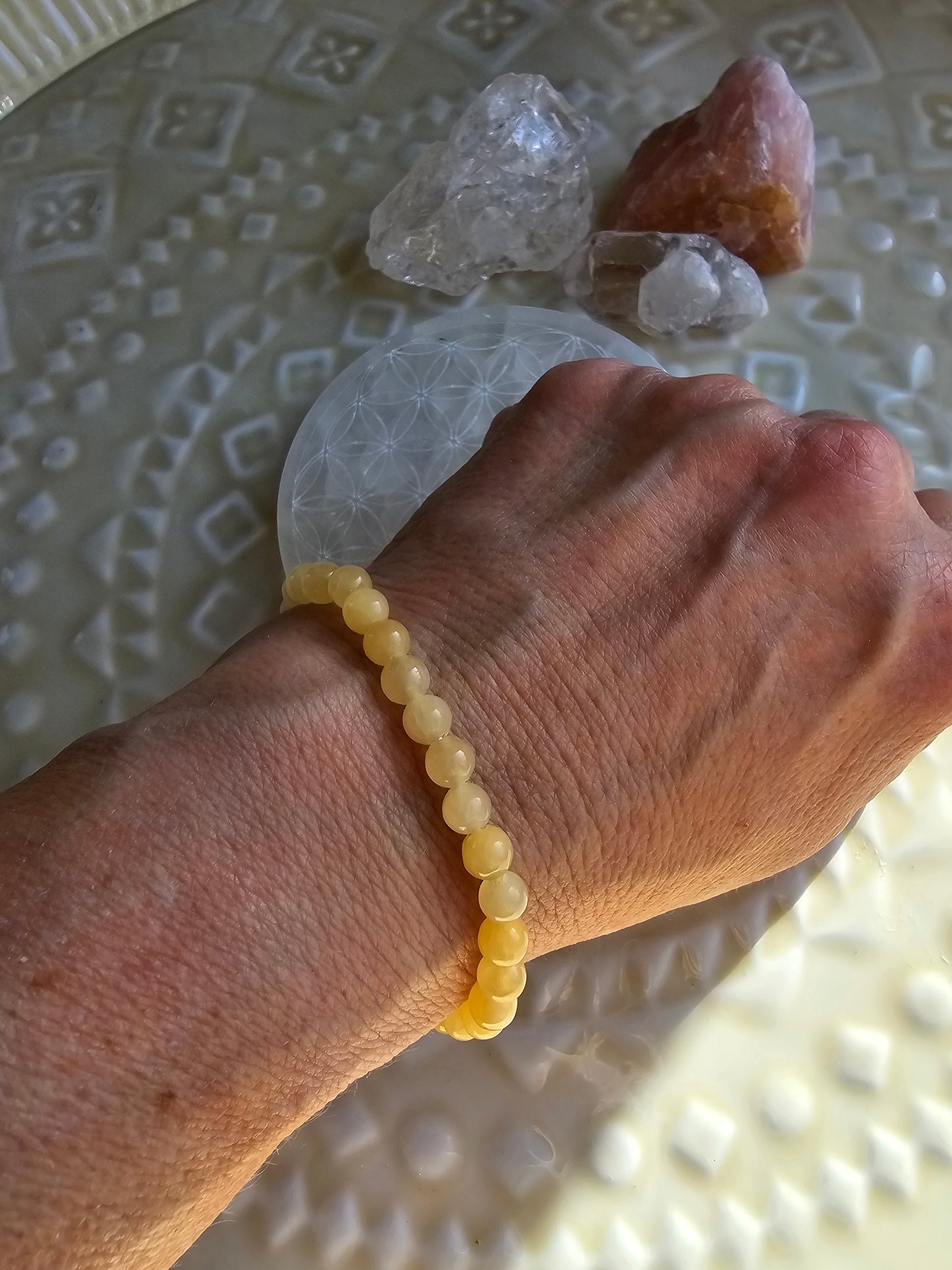 Armband "Orangencalcit"