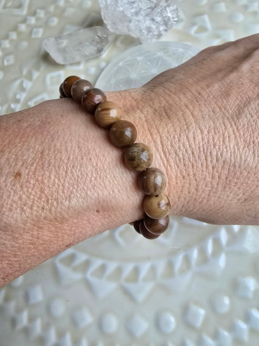 Armband "versteinertes Holz"