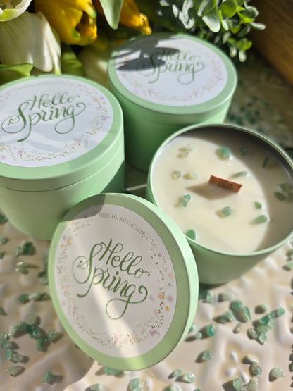 "Hello Spring" in mintgrün