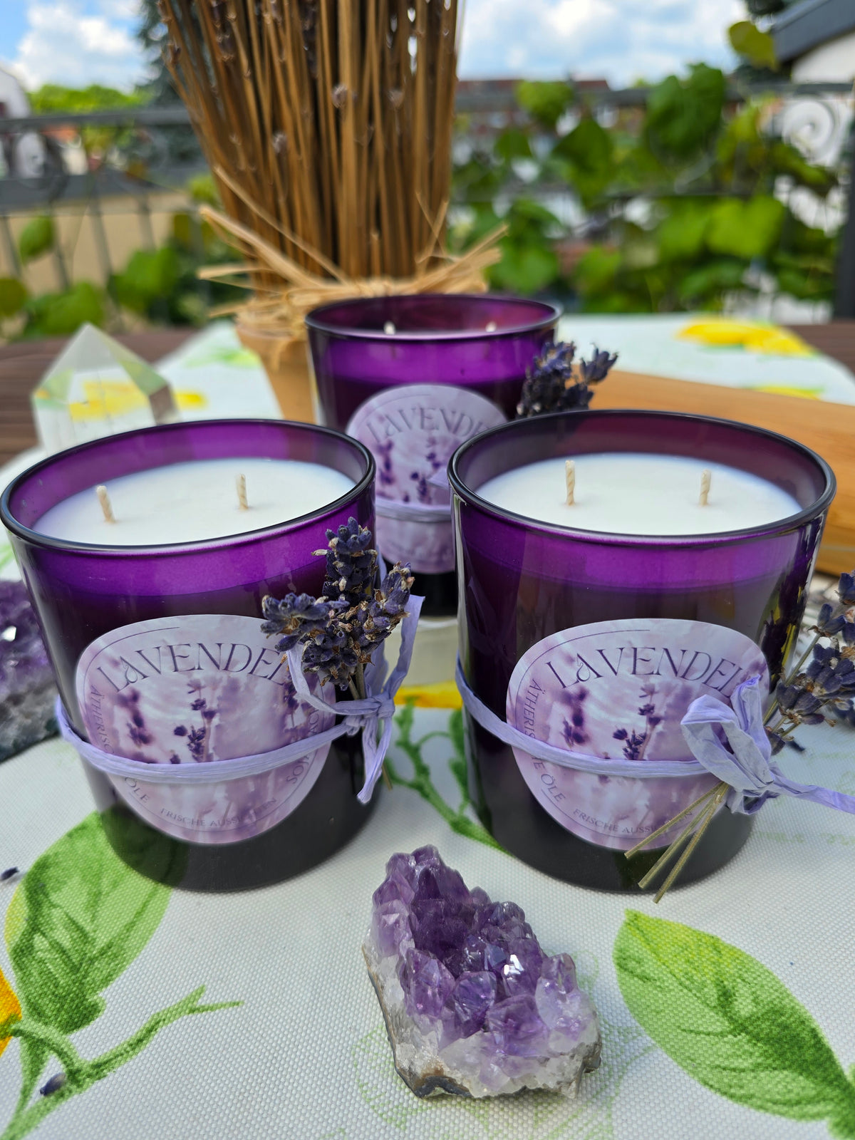 Lavendel-Kerze – Frische Aussichten