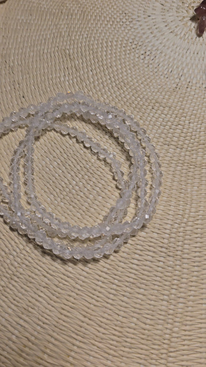 Armband "Bergkristall", facettiert