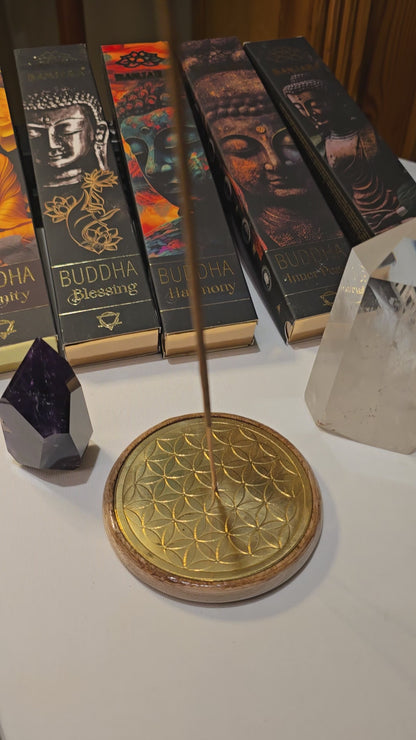 Räucherstäbchen-Halter Blume des Lebens