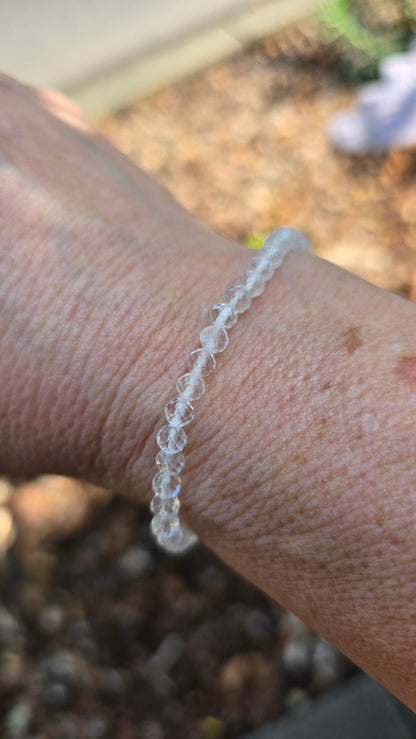 Armband "Bergkristall", facettiert