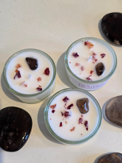 Kristall-Teelicht "für immer im Herzen"