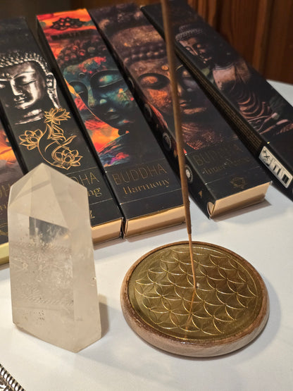 Räucherstäbchen-Halter Blume des Lebens