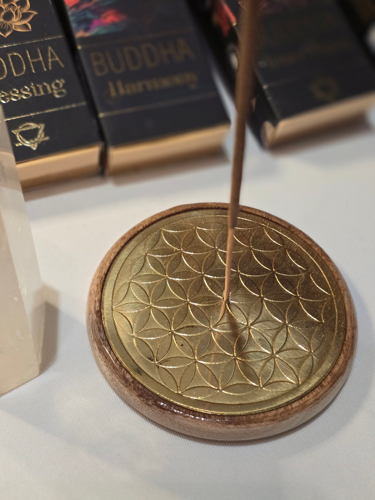 Räucherstäbchen-Halter Blume des Lebens