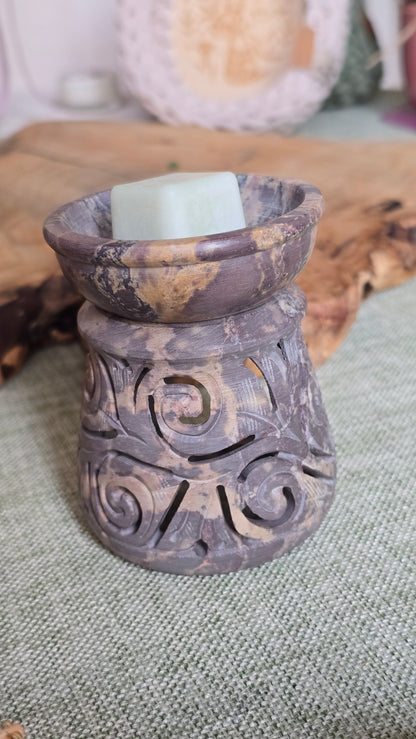 Duftlampe Speckstein, naturbelassen