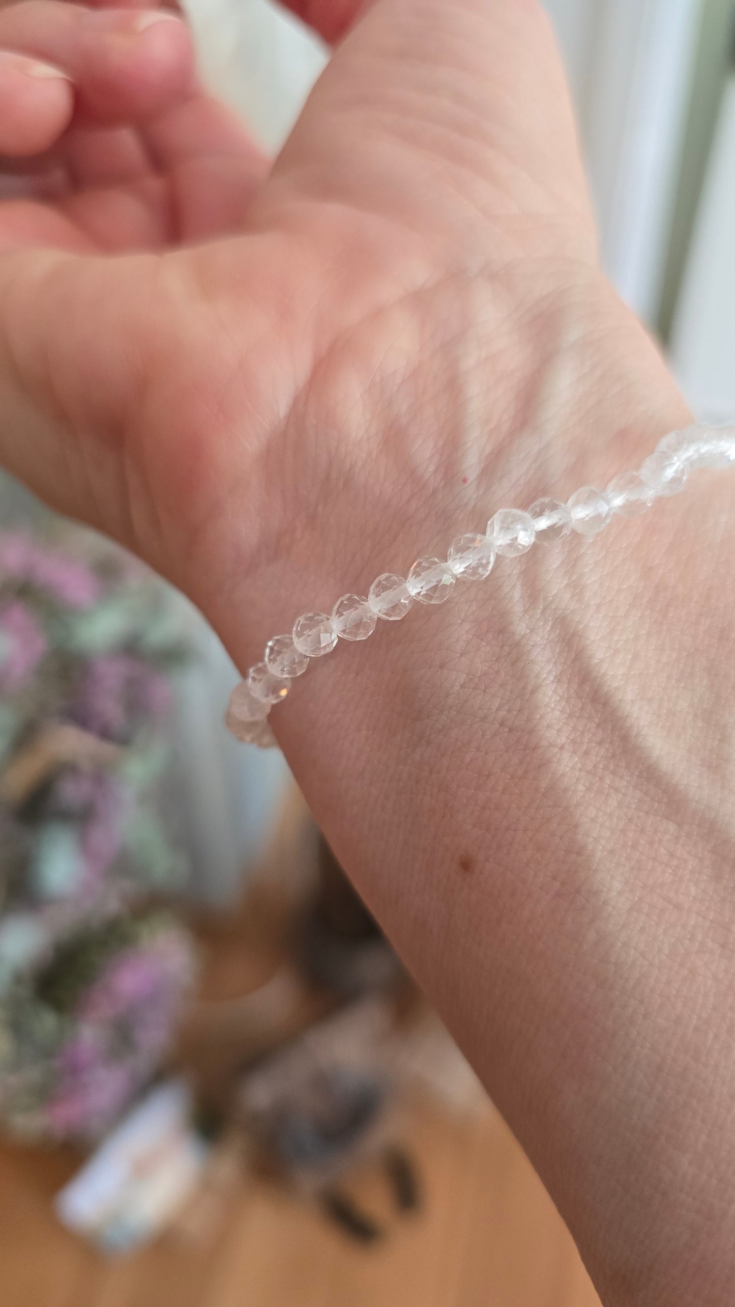 Armband "Bergkristall", facettiert